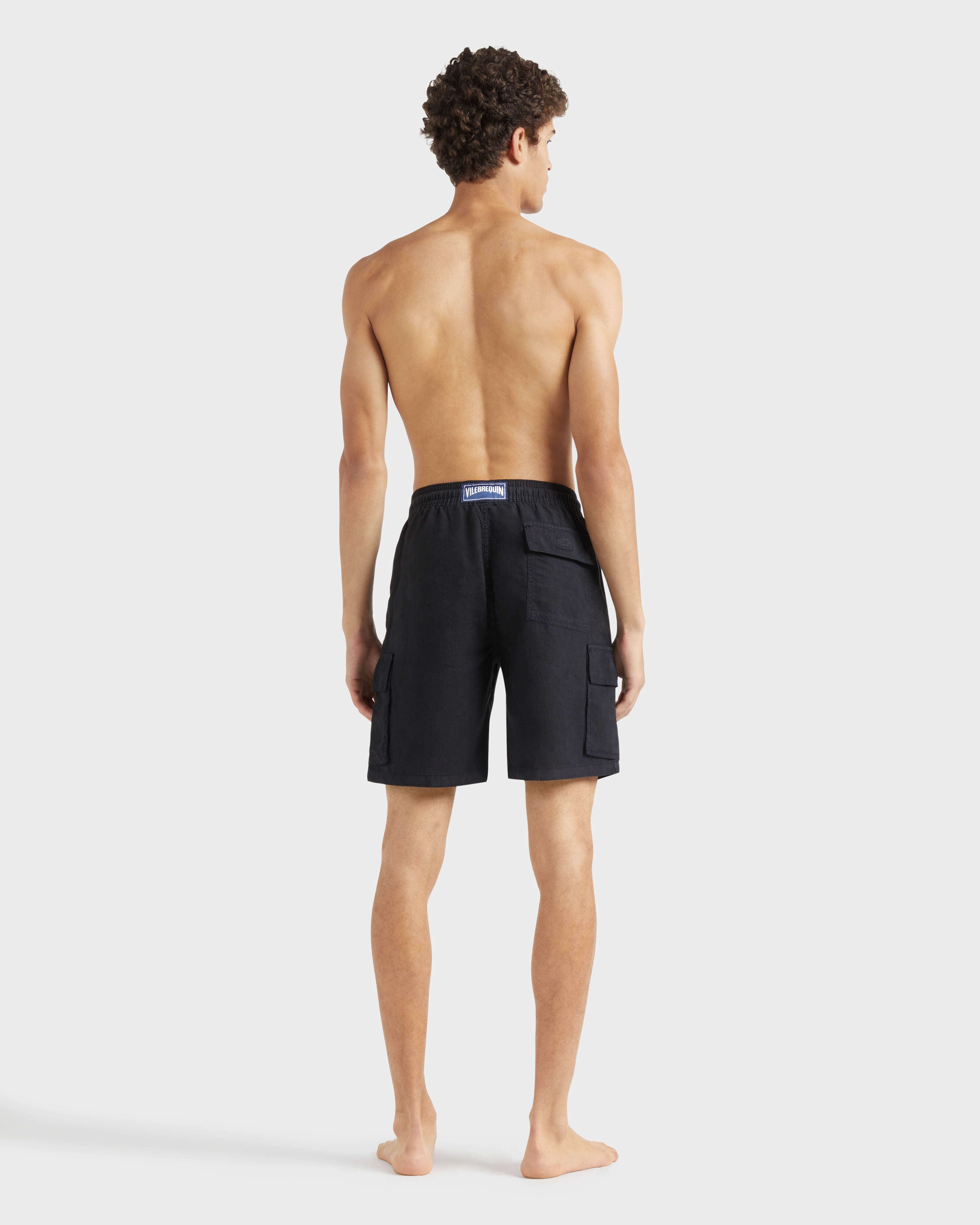 Linen Bermuda Shorts Cargo Pockets | Site Vilebrequin | BAIU3U01 / Vilebrequin Outlet