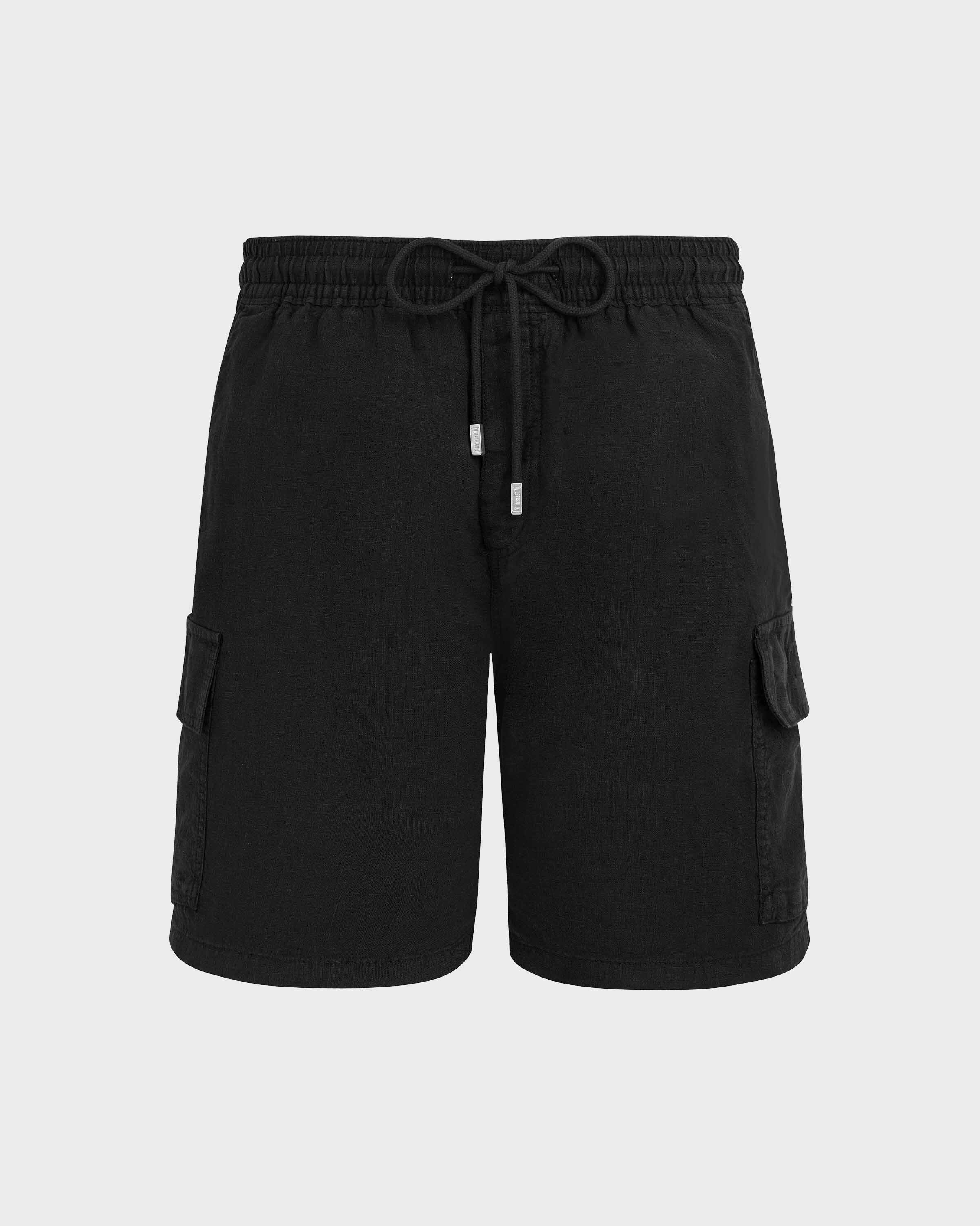 Linen Bermuda Shorts Cargo Pockets | Site Vilebrequin | BAIU3U01 / Vilebrequin Outlet