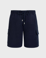 Linen Bermuda Shorts Cargo Pockets | Site Vilebrequin | BAIU3U01 / Vilebrequin US