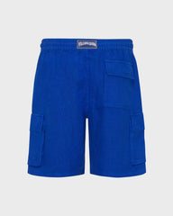 Linen Bermuda Shorts Cargo Pockets | Site Vilebrequin | BAIU3U01 / Vilebrequin New