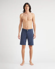Tencel Bermuda Shorts Solid - Blue Navy Shorts / Vilebrequin For sale
