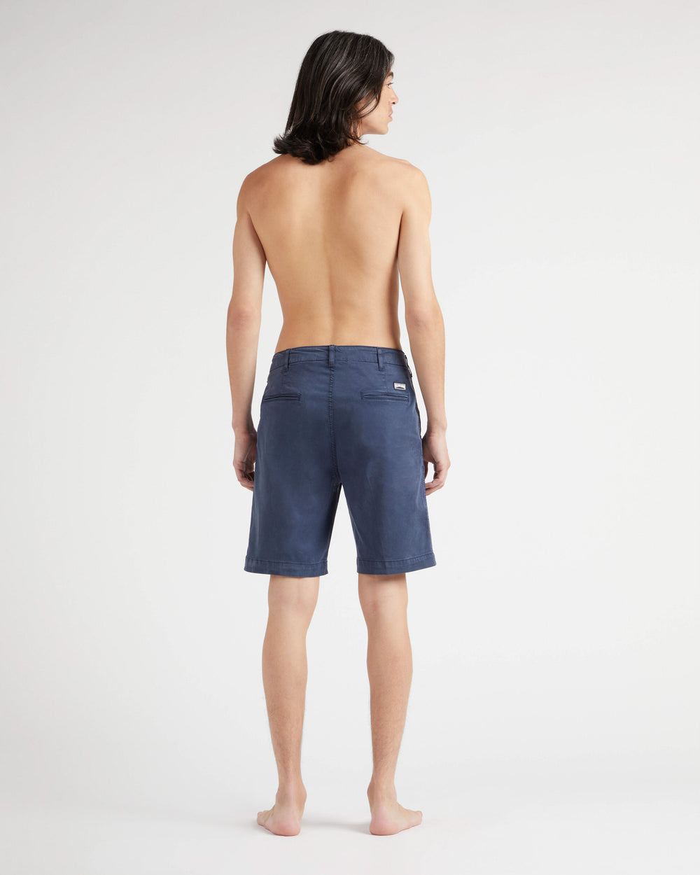 Tencel Bermuda Shorts Solid - Blue Navy Shorts / Vilebrequin For sale