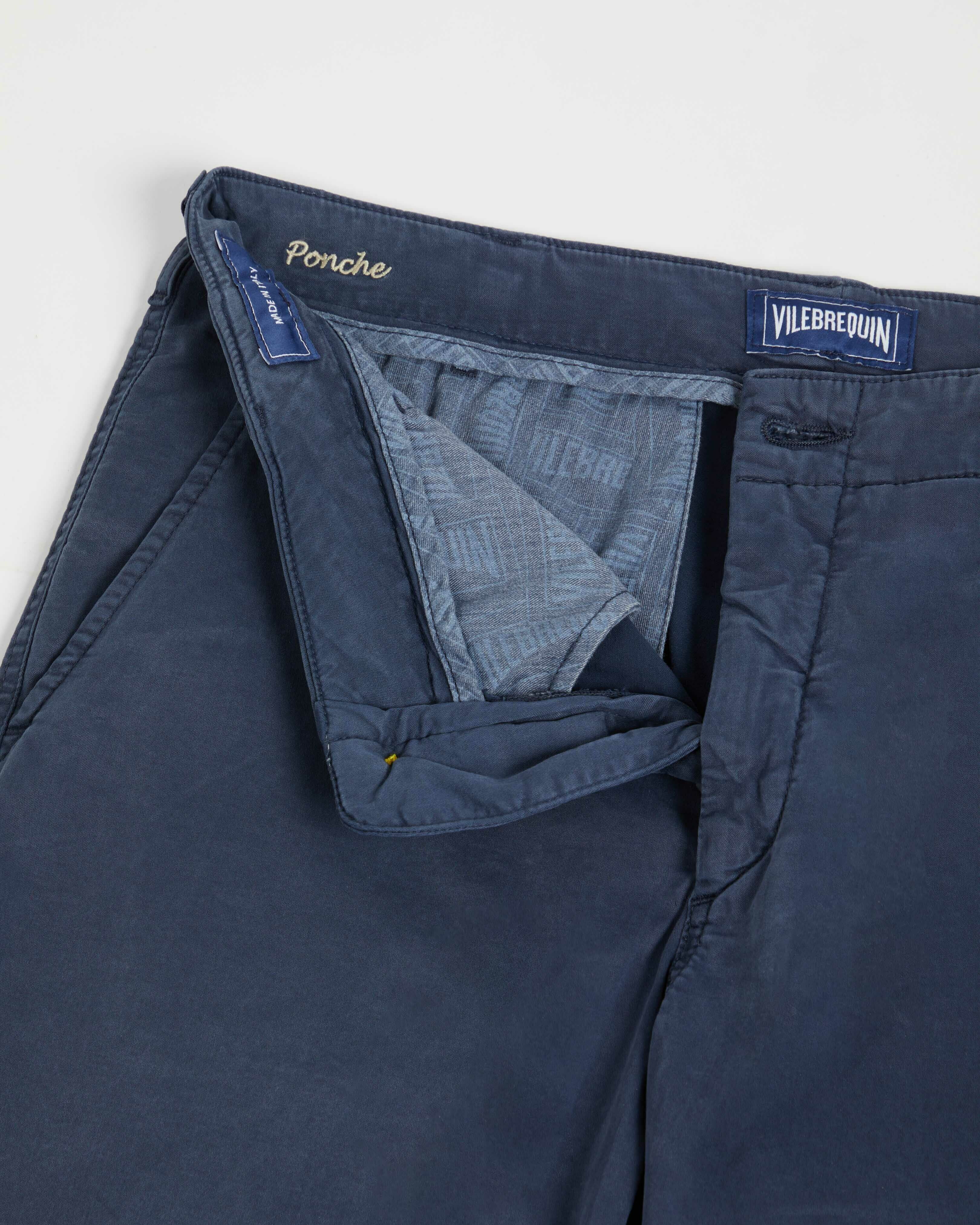Tencel Bermuda Shorts Solid - Blue Navy Shorts / Vilebrequin For sale