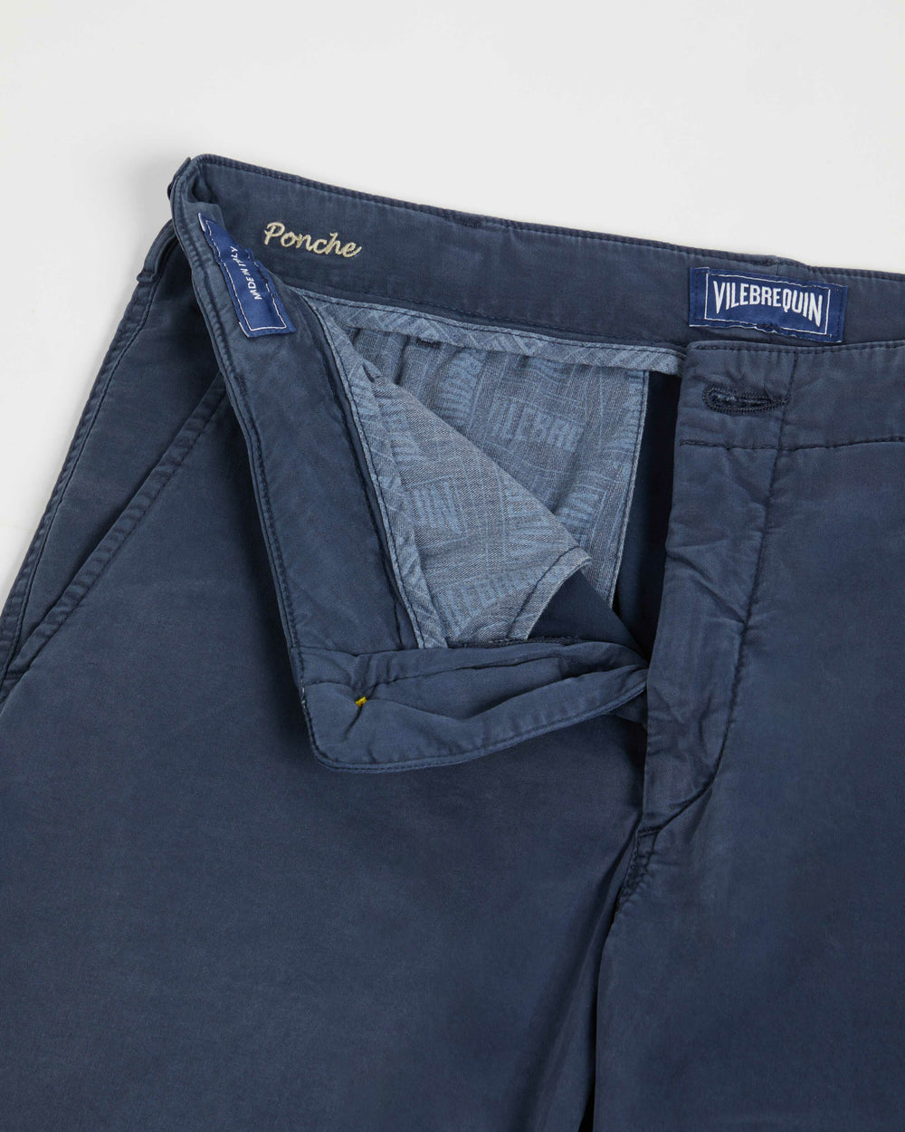 Tencel Bermuda Shorts Solid - Blue Navy Shorts / Vilebrequin For sale