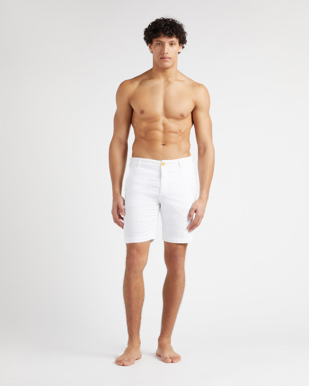 Tencel Bermuda Shorts Solid - White Shorts / Vilebrequin Outlet