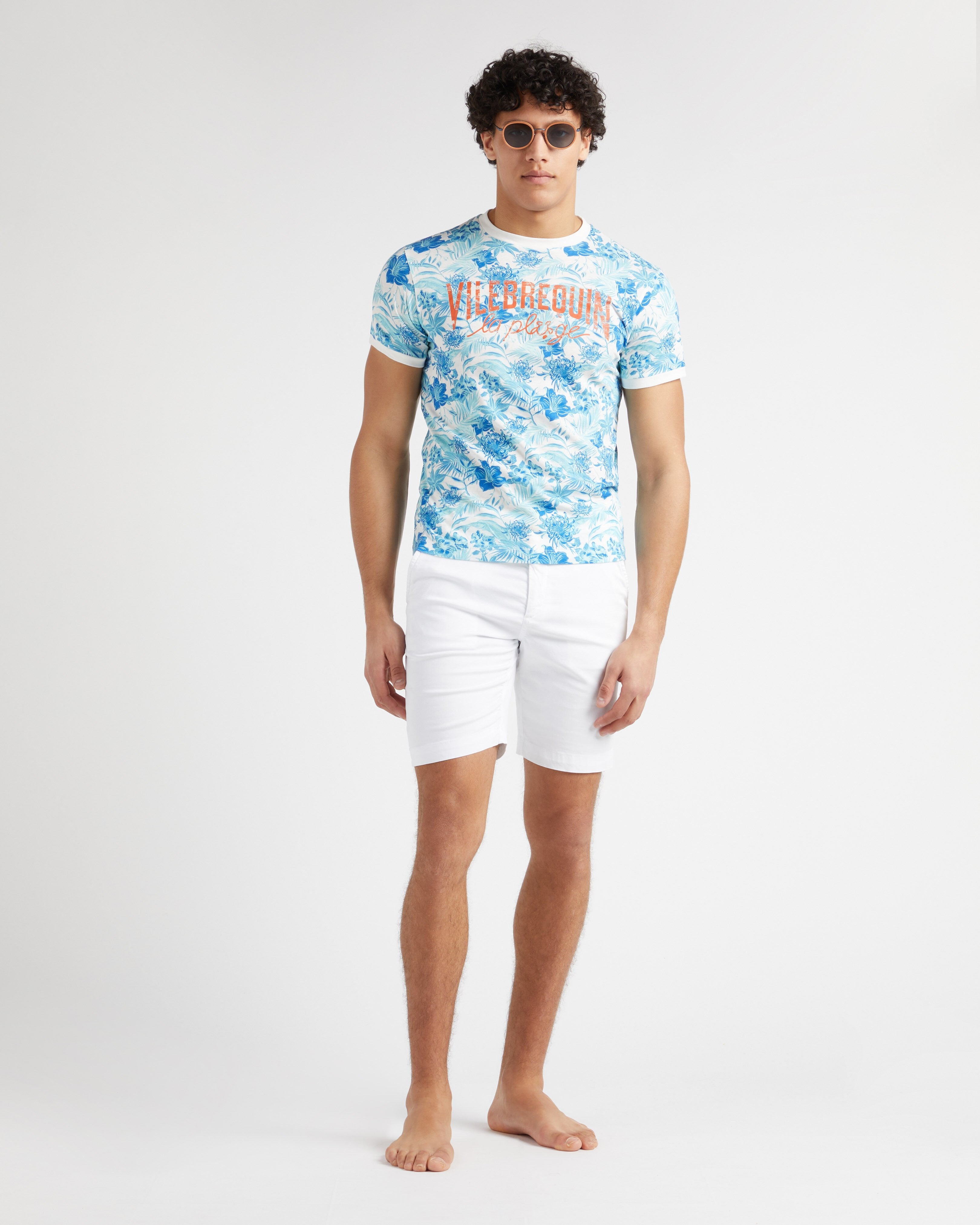 Tencel Bermuda Shorts Solid - White Shorts / Vilebrequin Outlet