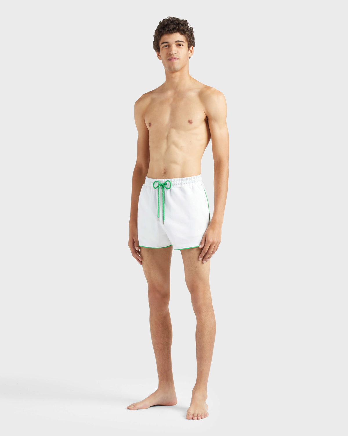 Organic Cotton Bermuda Shorts Vbq Line - White / Vilebrequin US