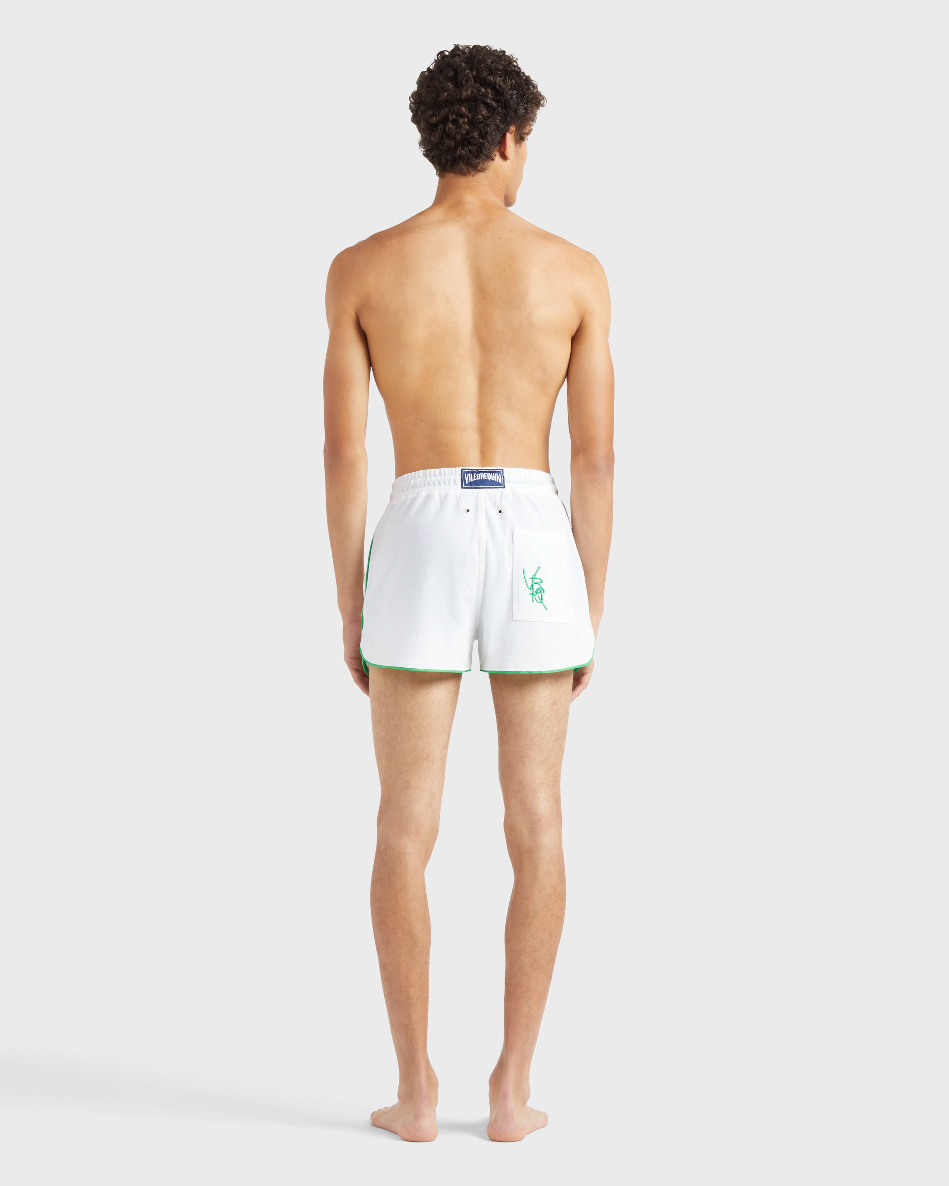 Organic Cotton Bermuda Shorts Vbq Line - White / Vilebrequin US