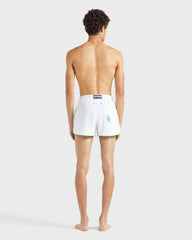 Organic Cotton Bermuda Shorts Vbq Line - White / Vilebrequin US