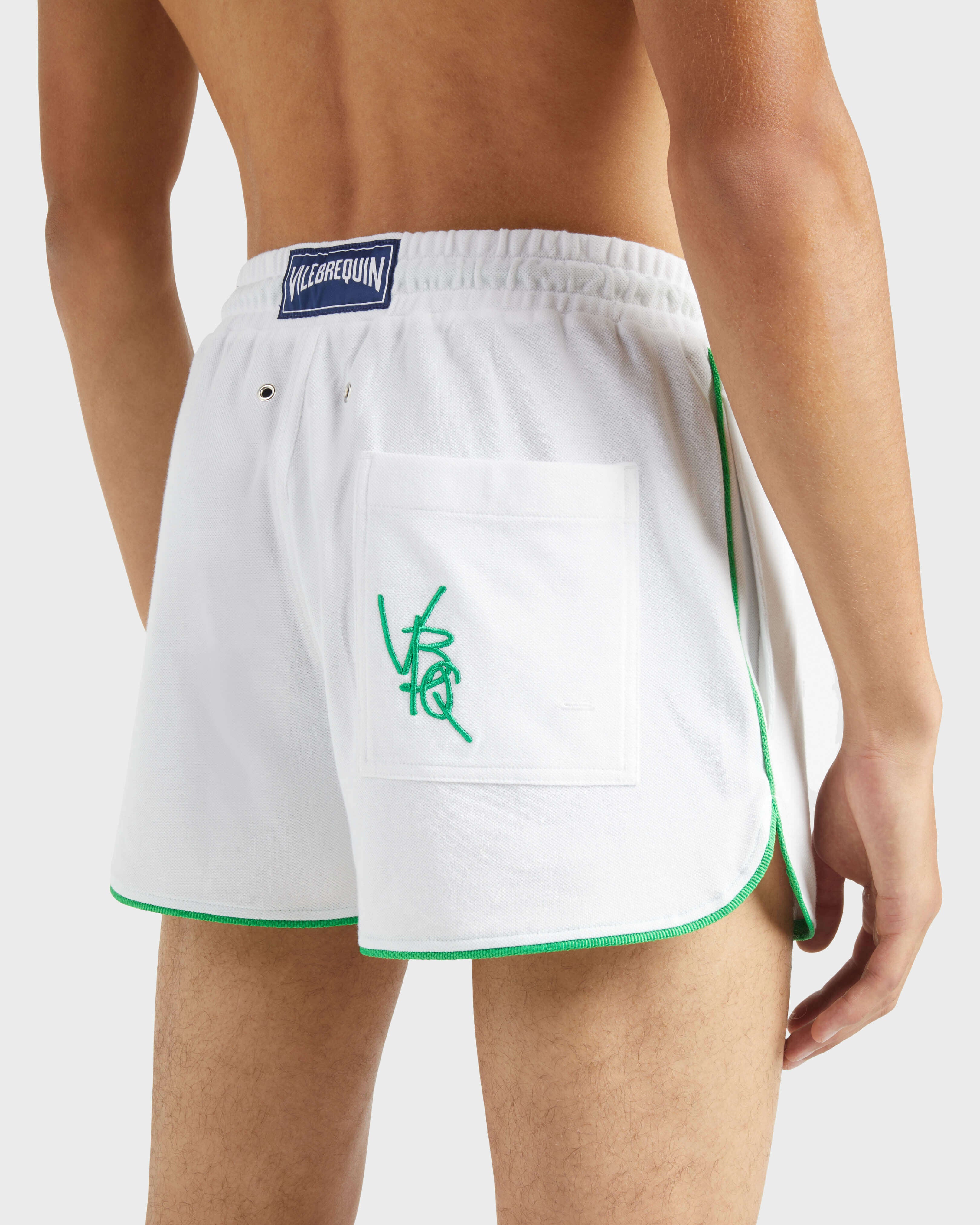 Organic Cotton Bermuda Shorts Vbq Line - White / Vilebrequin US