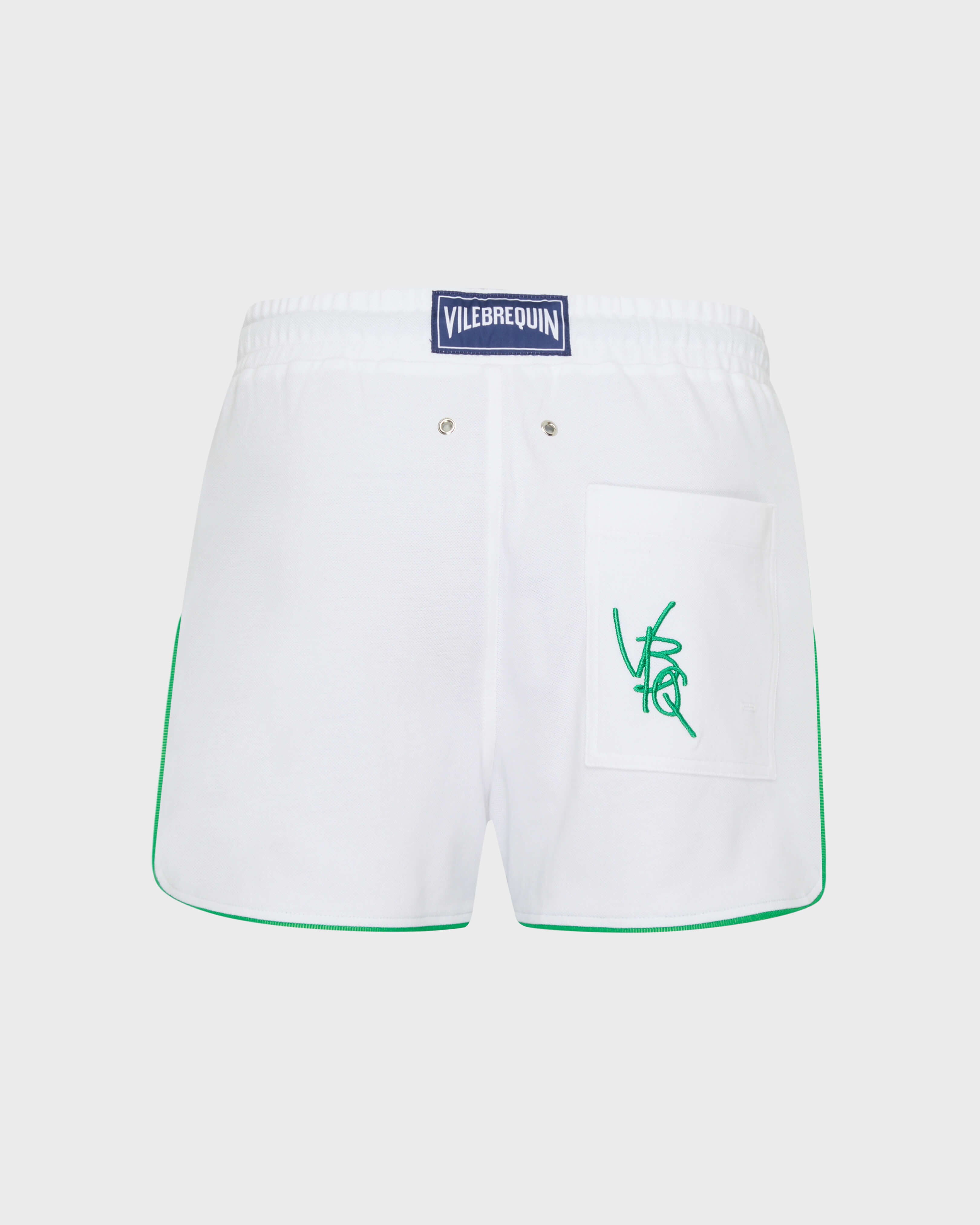Organic Cotton Bermuda Shorts Vbq Line - White / Vilebrequin US