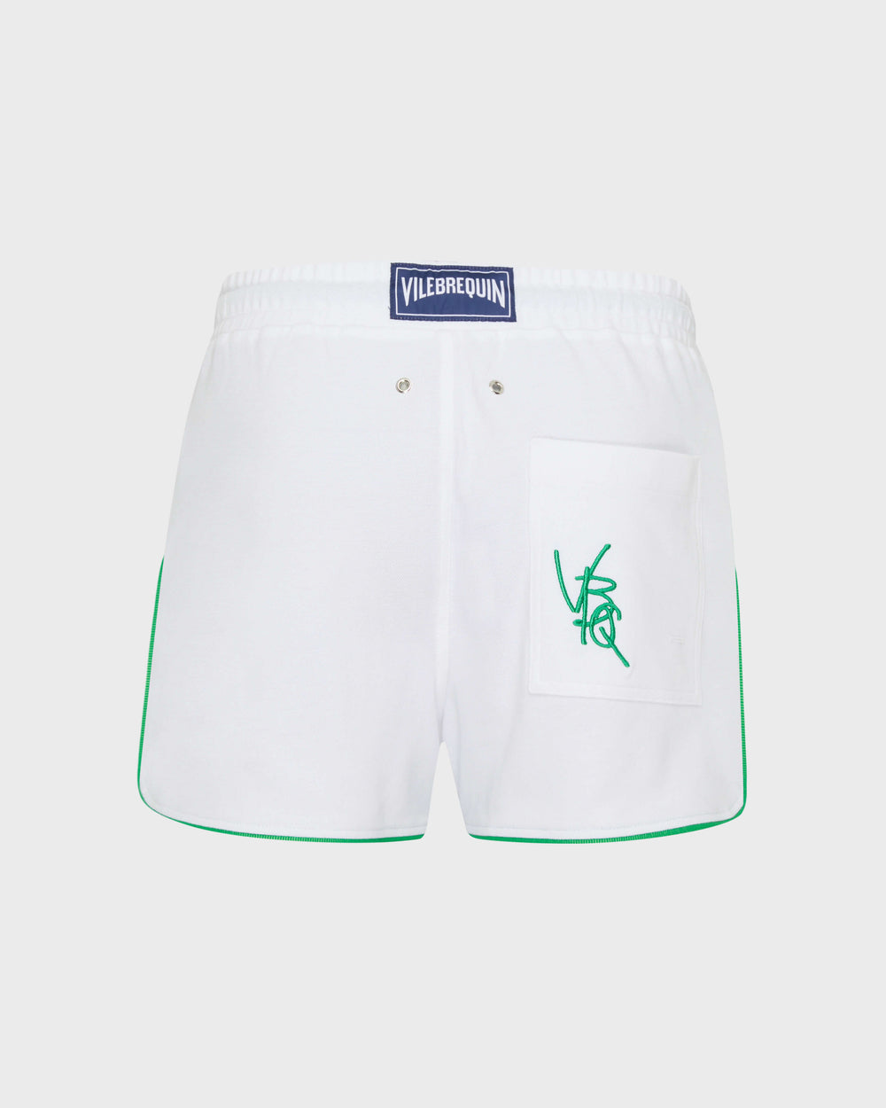 Organic Cotton Bermuda Shorts Vbq Line - White / Vilebrequin US