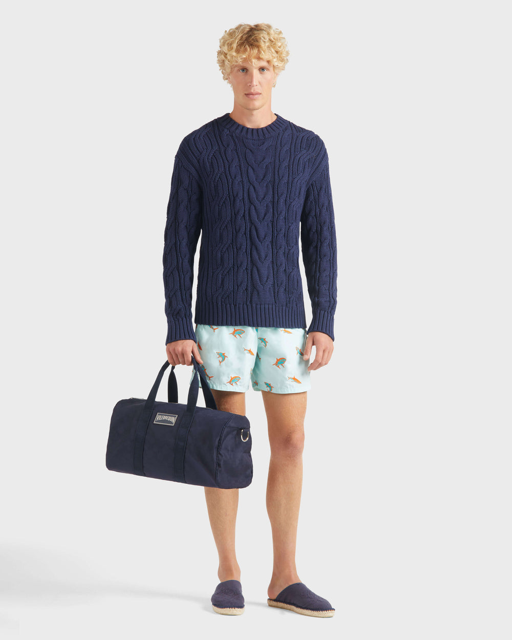 Cable-Knit Cotton Sweater / Vilebrequin Online