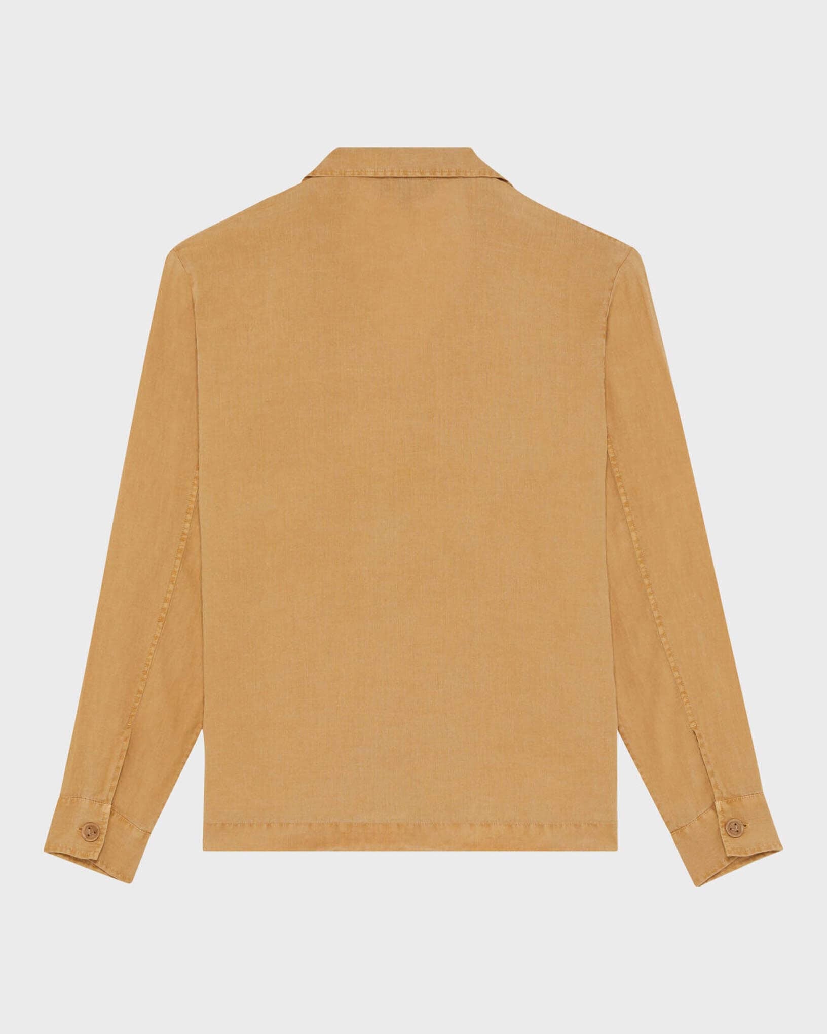 Linen Overshirt Mineral Dye Color - Brown Mocha / Vilebrequin Sale
