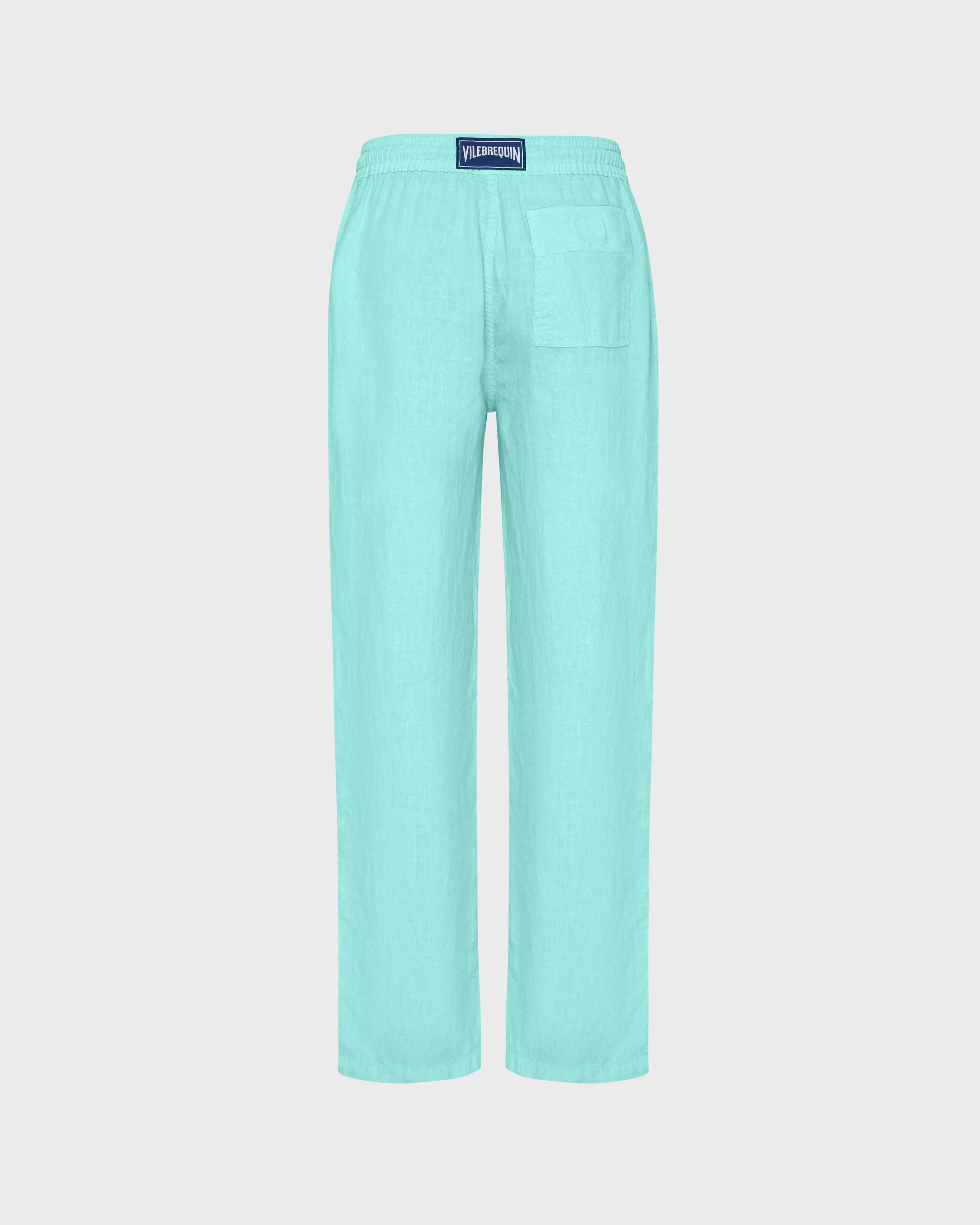 Linen Pants Solid - Green Caribbean / Vilebrequin For sale