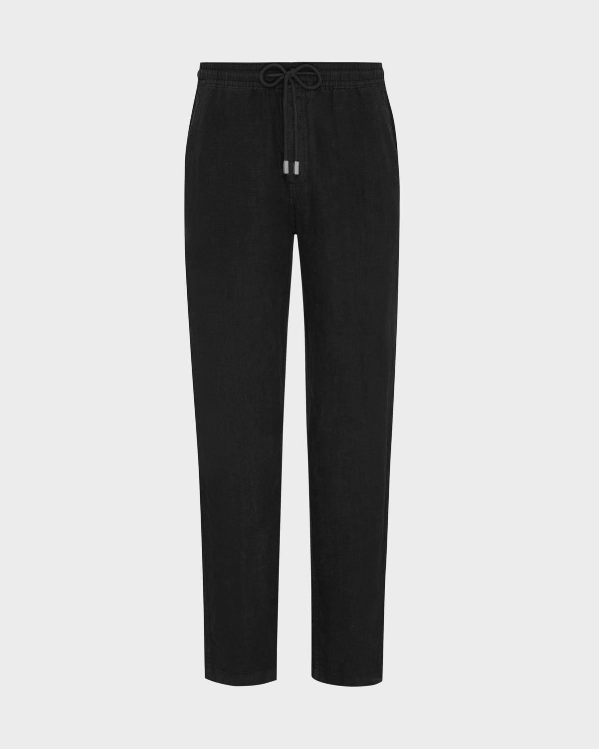Linen Pants Solid - Black Website | PACP613P / Vilebrequin US