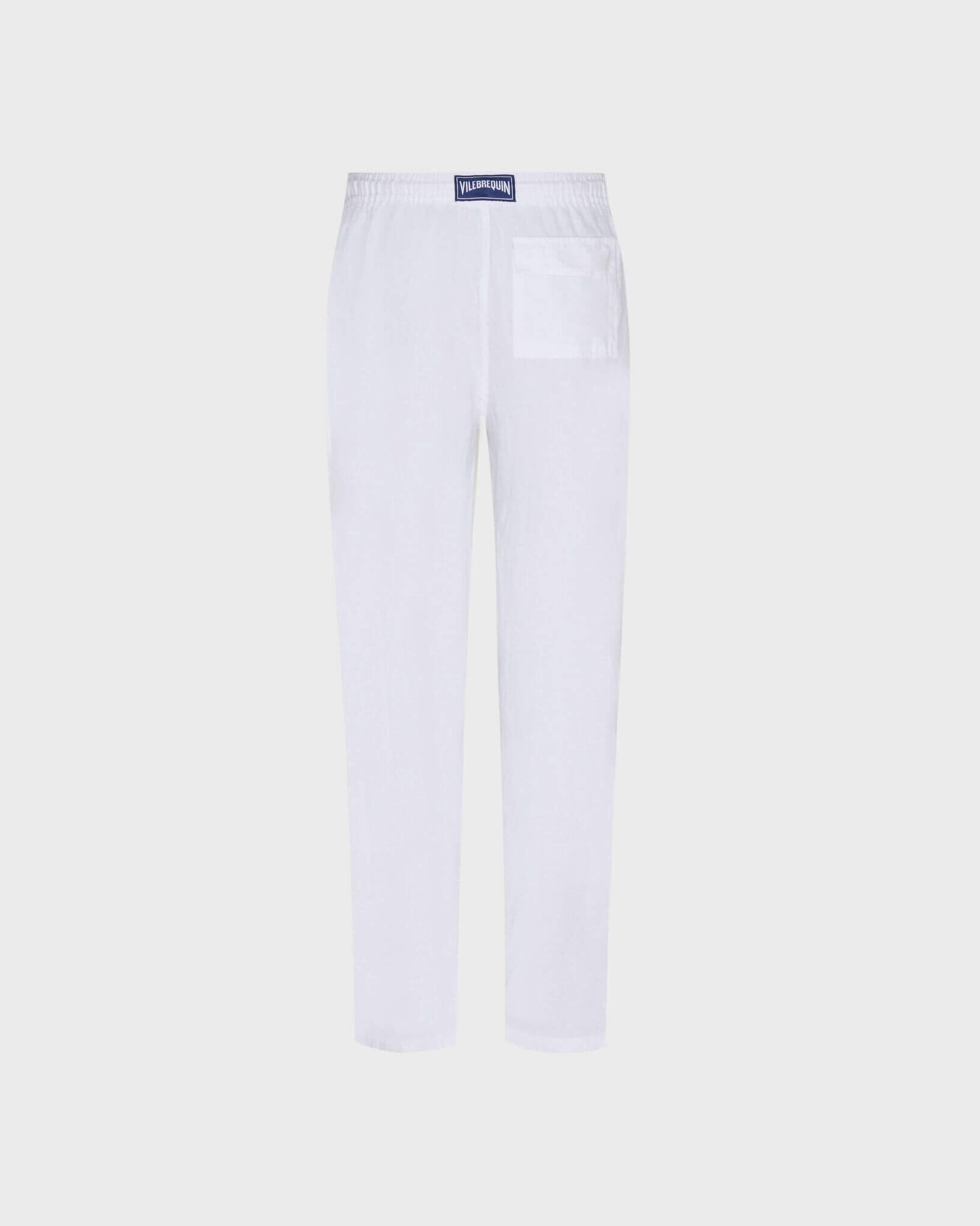 Linen Pants Solid - White Website | PACP613P / Vilebrequin On sale