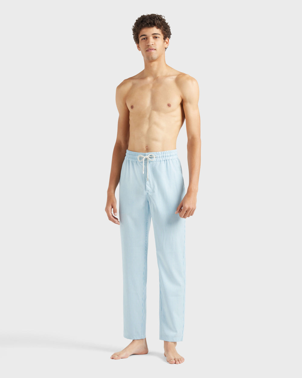 Wool Regular Pants Micro Rayures Tailoring - Blue topaz / Vilebrequin For sale