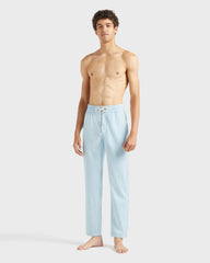 Wool Regular Pants Micro Rayures Tailoring - Blue topaz / Vilebrequin For sale