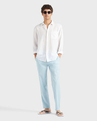 Wool Regular Pants Micro Rayures Tailoring - Blue topaz / Vilebrequin For sale