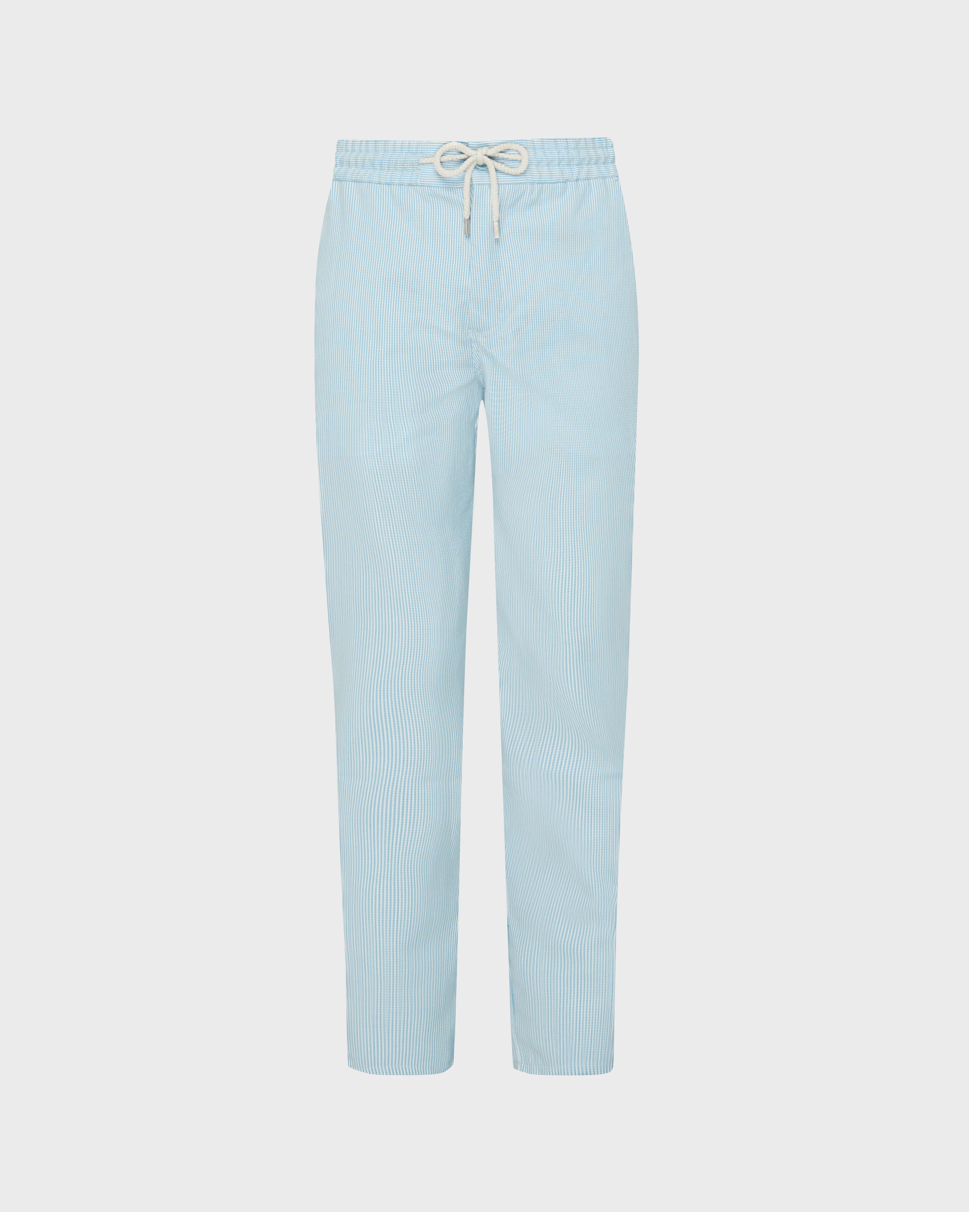 Wool Regular Pants Micro Rayures Tailoring - Blue topaz / Vilebrequin For sale