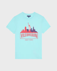 Organic Cotton T-shirt City - Blue Oxygene / Vilebrequin Online