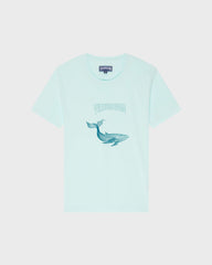 Organic Cotton T-shirt Whales - Blue note / Vilebrequin Sale