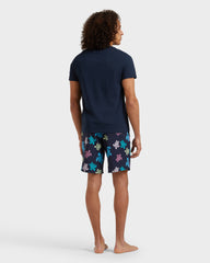 Cotton T-Shirt Tortues Multicolores - Blue Navy / Vilebrequin On sale
