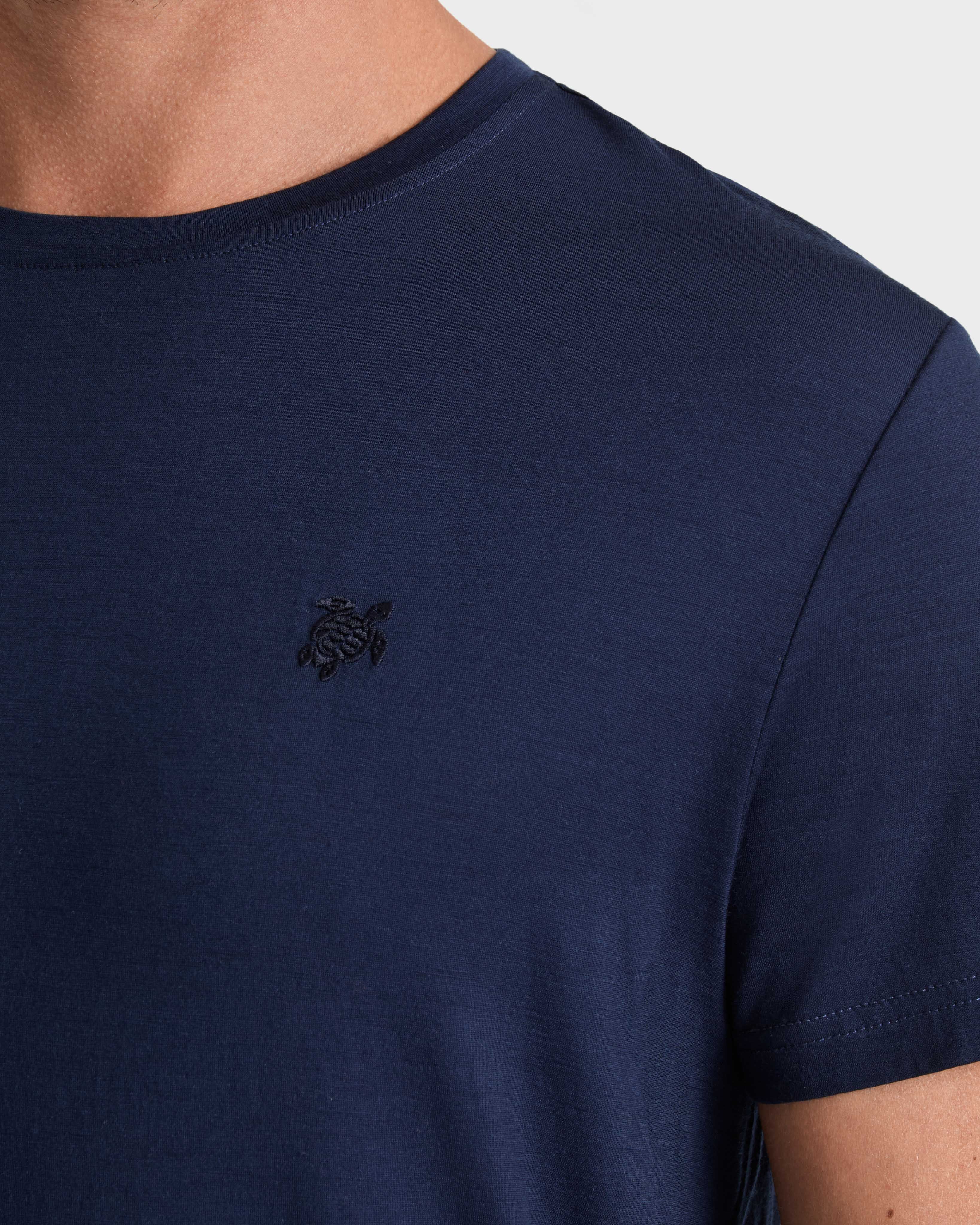 Wool T-shirt Solid - Blue Navy / Vilebrequin Online