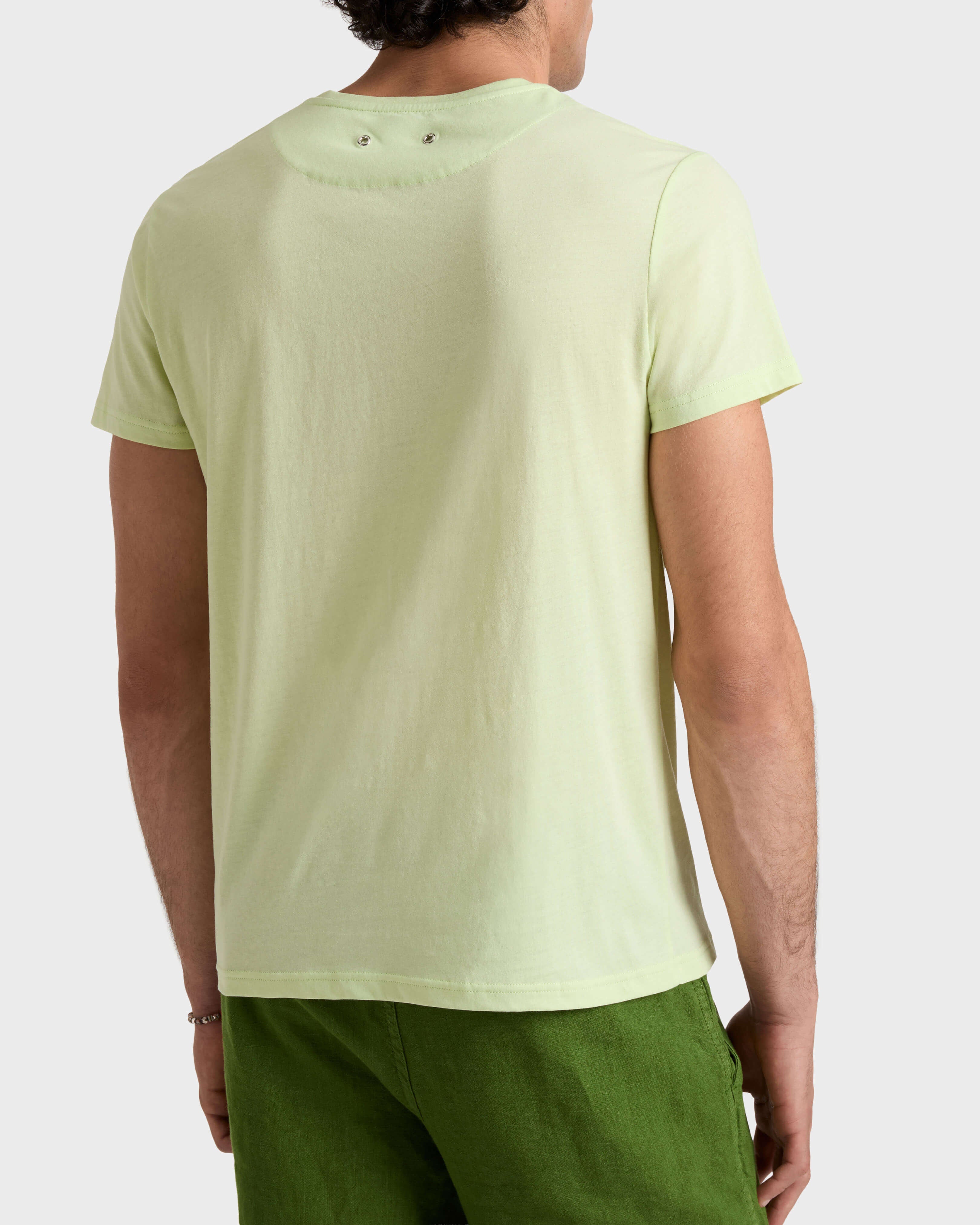 Organic Cotton T-shirt City - Green Macaroon / Vilebrequin Sale