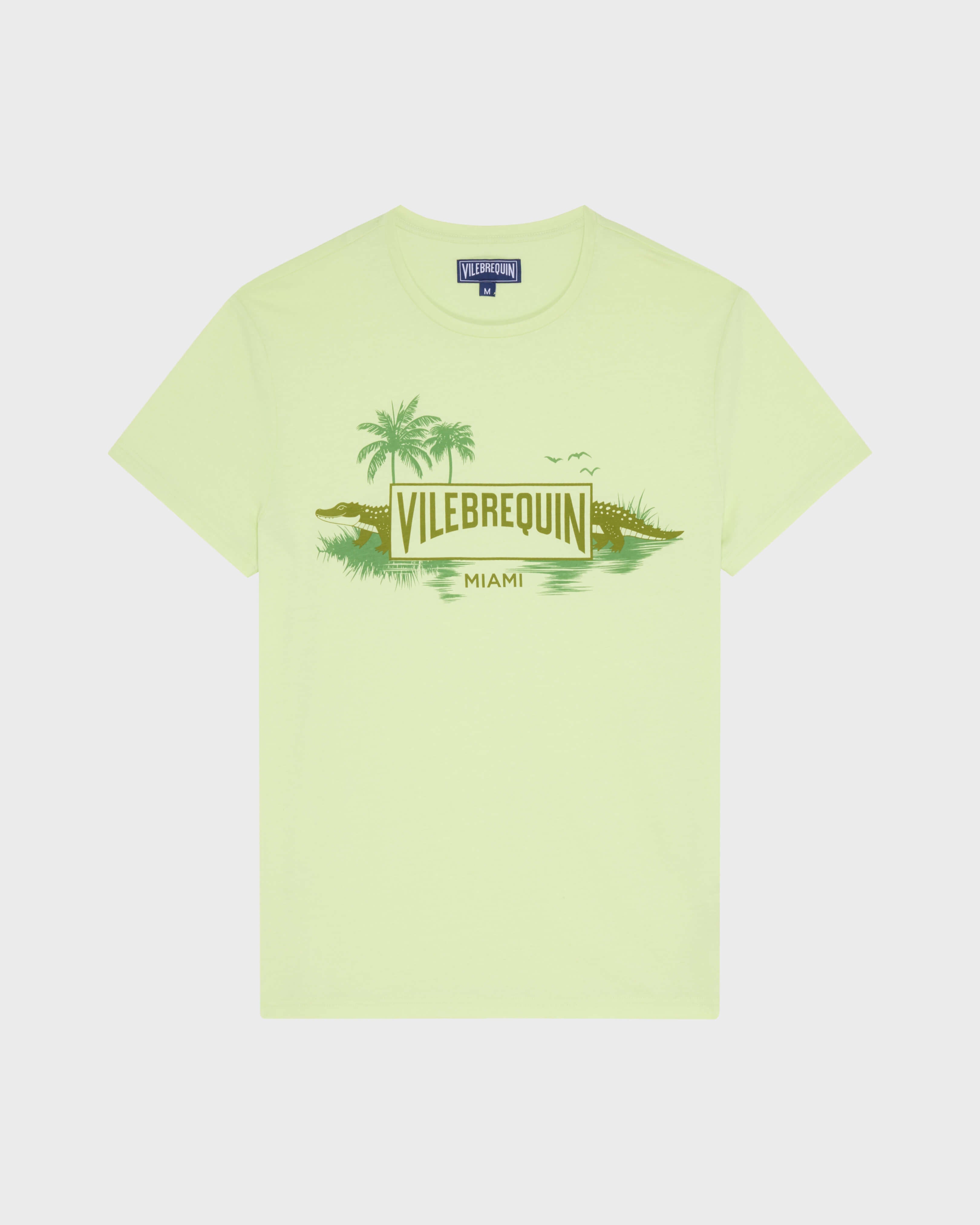 Organic Cotton T-shirt City - Green Macaroon / Vilebrequin Sale