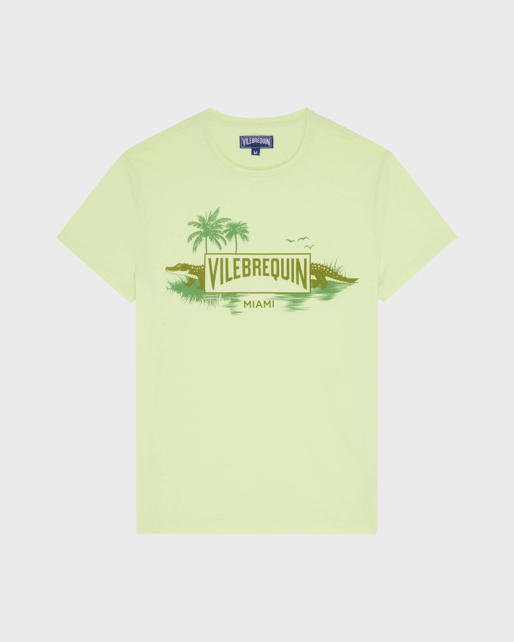 Organic Cotton T-shirt City - Green Macaroon / Vilebrequin Sale