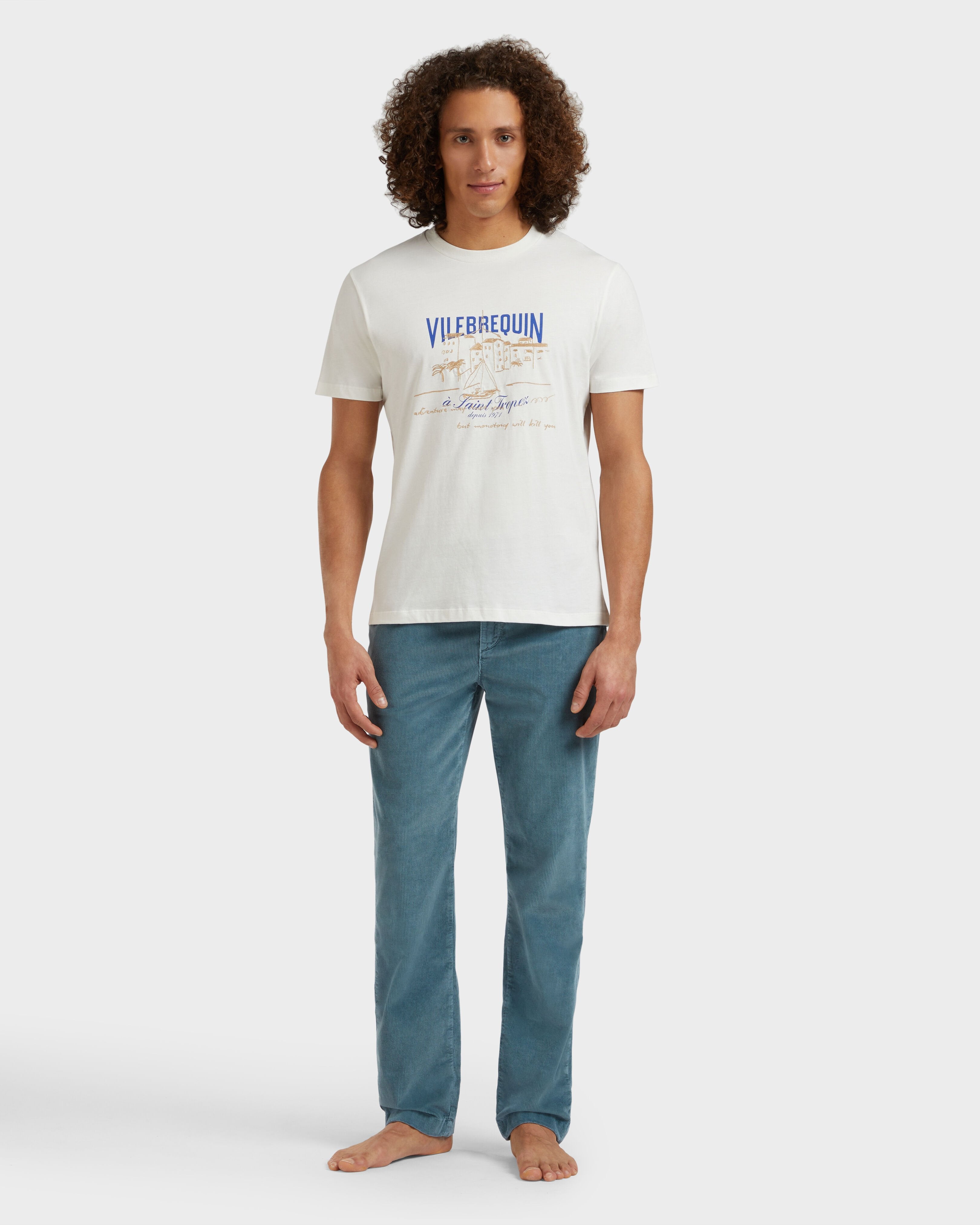 T-shirt VBQ Bateau - Off white / Vilebrequin For sale