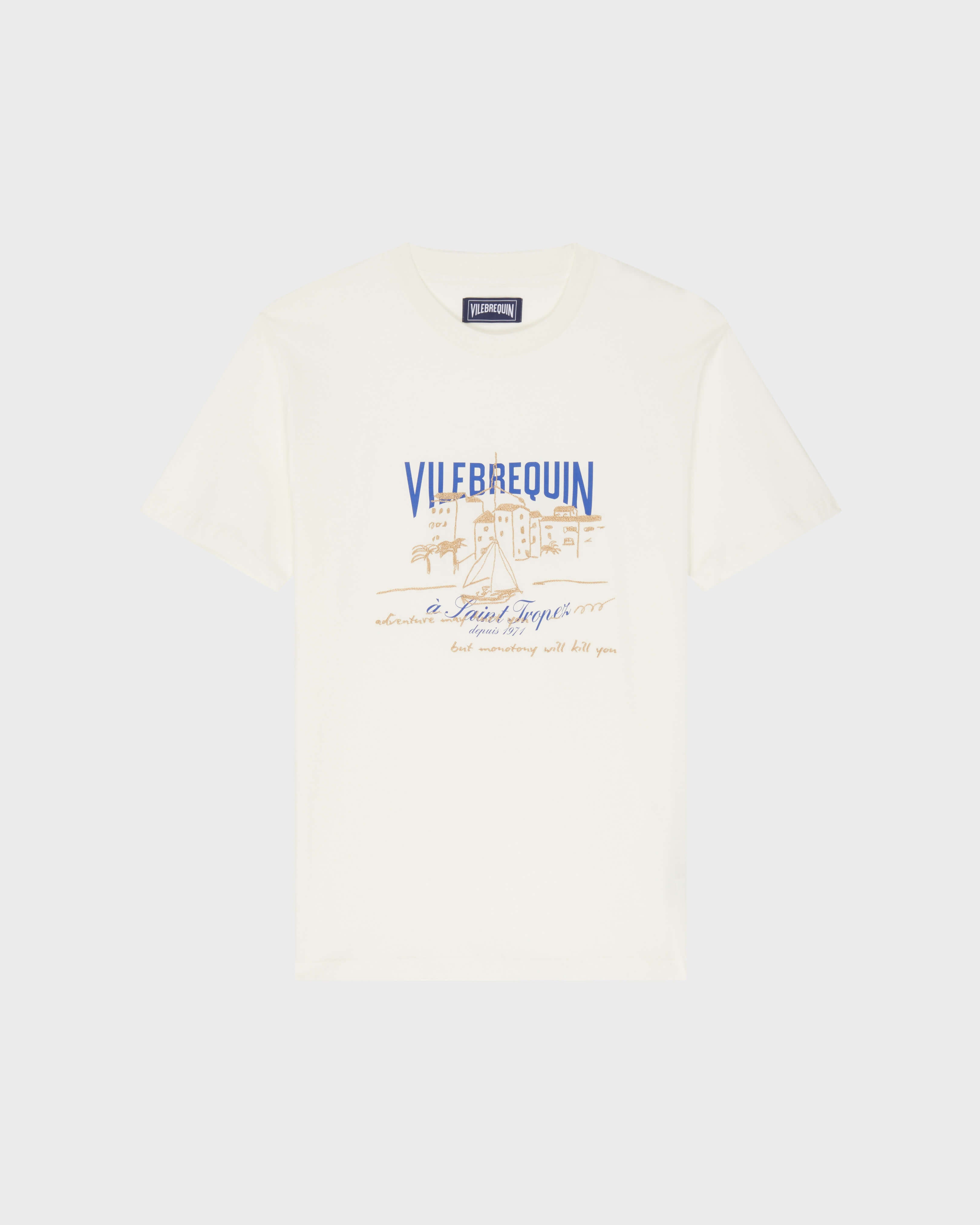 T-shirt VBQ Bateau - Off white / Vilebrequin For sale