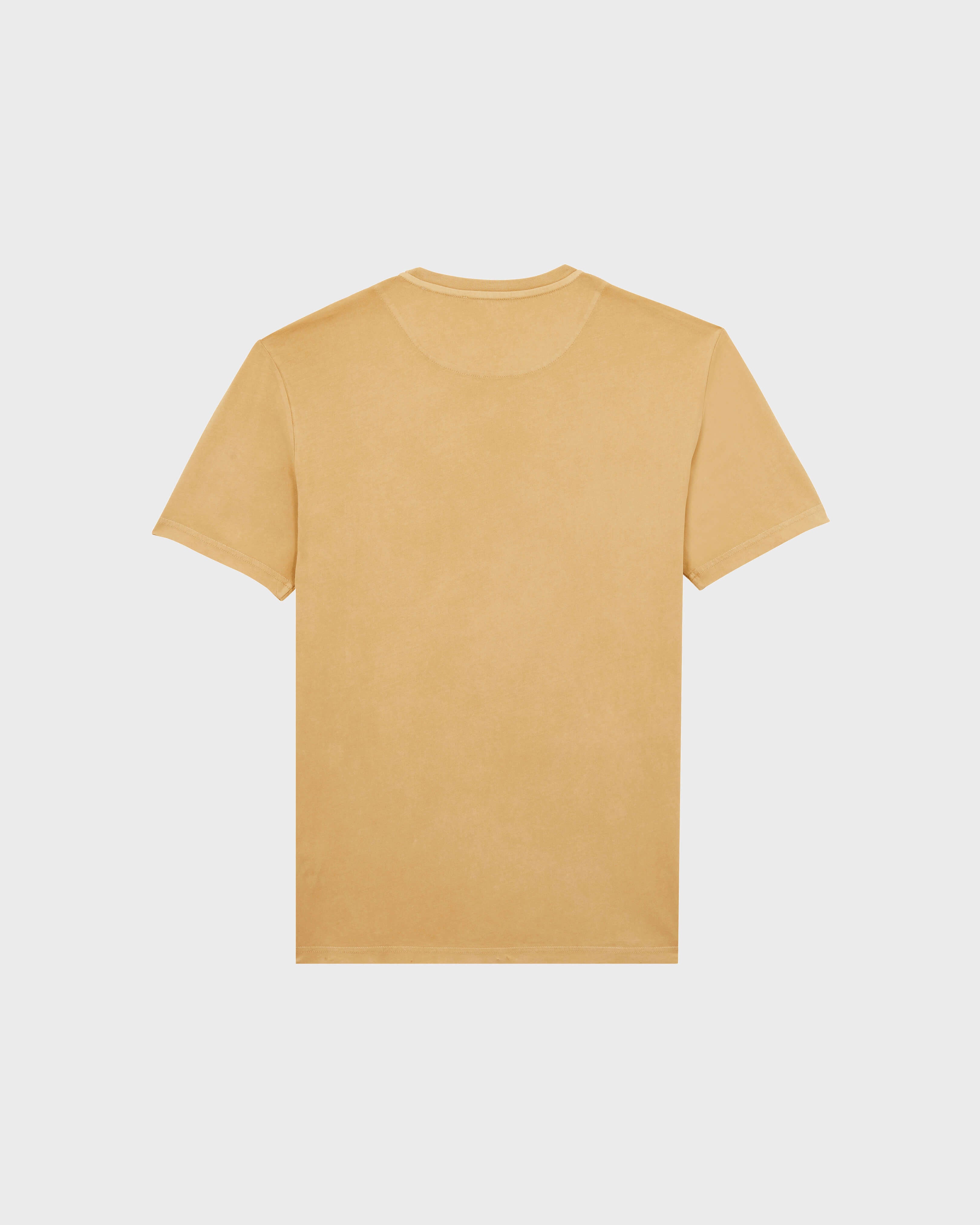 Solid Organic cotton T-shirt Natural Colors - Brown Mocha / Vilebrequin Discount