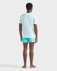 Solid Organic cotton T-shirt Natural Colors - Blue Pacific / Vilebrequin Outlet