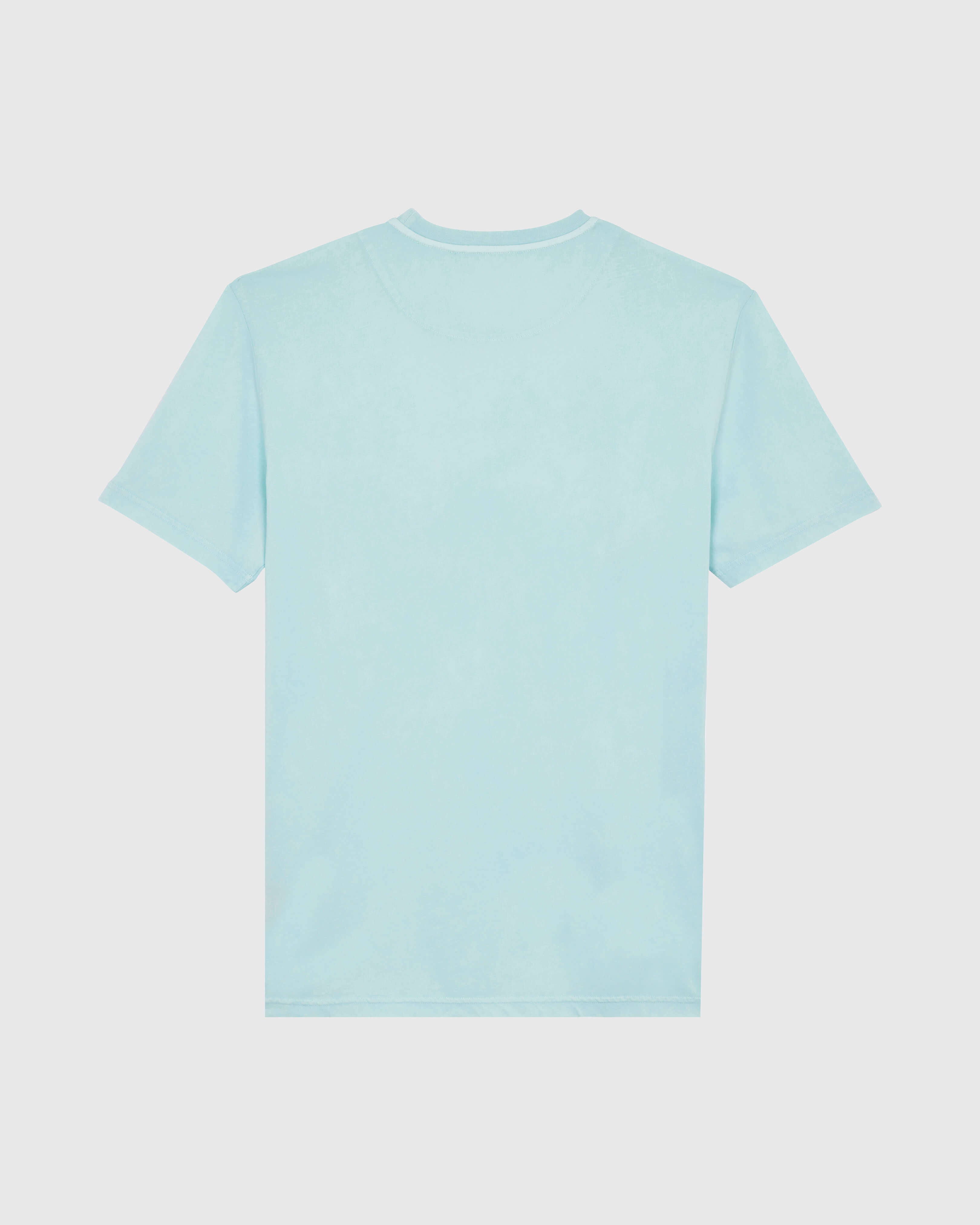 Solid Organic cotton T-shirt Natural Colors - Blue Pacific / Vilebrequin Outlet