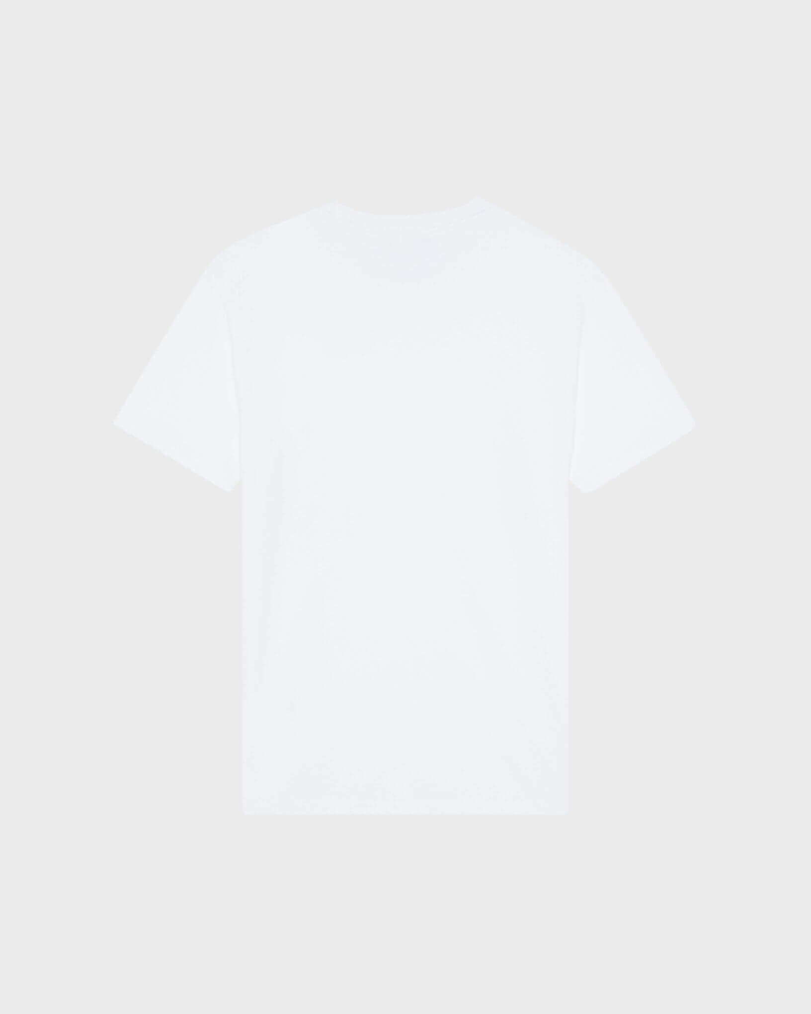 Organic Cotton T-shirt Big Turtle Embroidery - White / Vilebrequin New