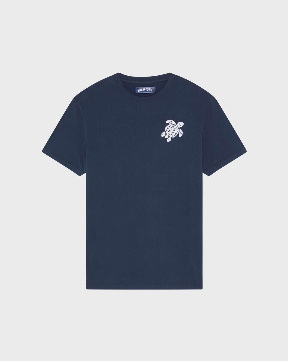 Organic Cotton T-shirt Big Turtle Embroidery - Blue Navy / Vilebrequin Online