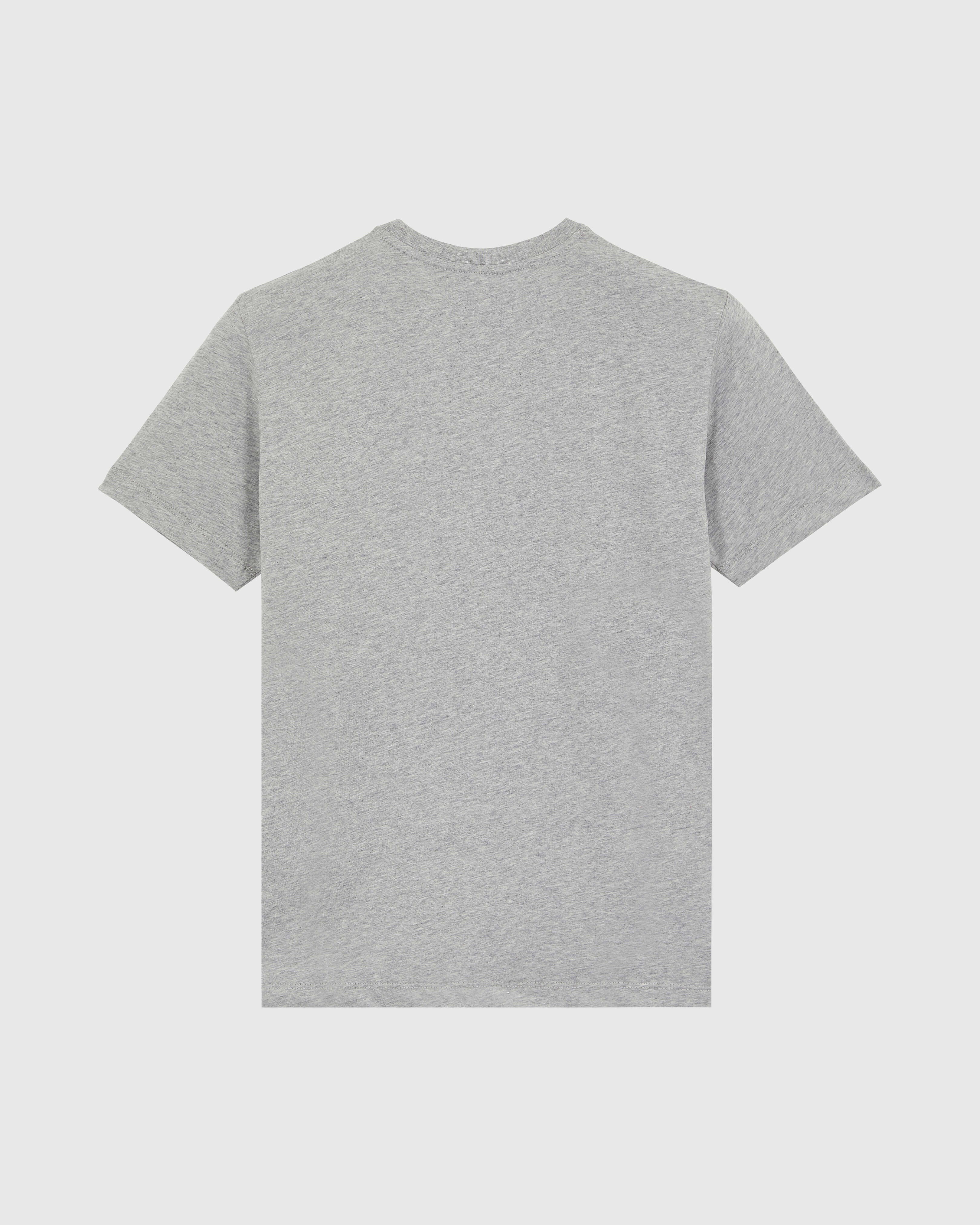 Cotton T-shirt Contrasted Placed Gomy Logo - Heather grey / Vilebrequin Sale