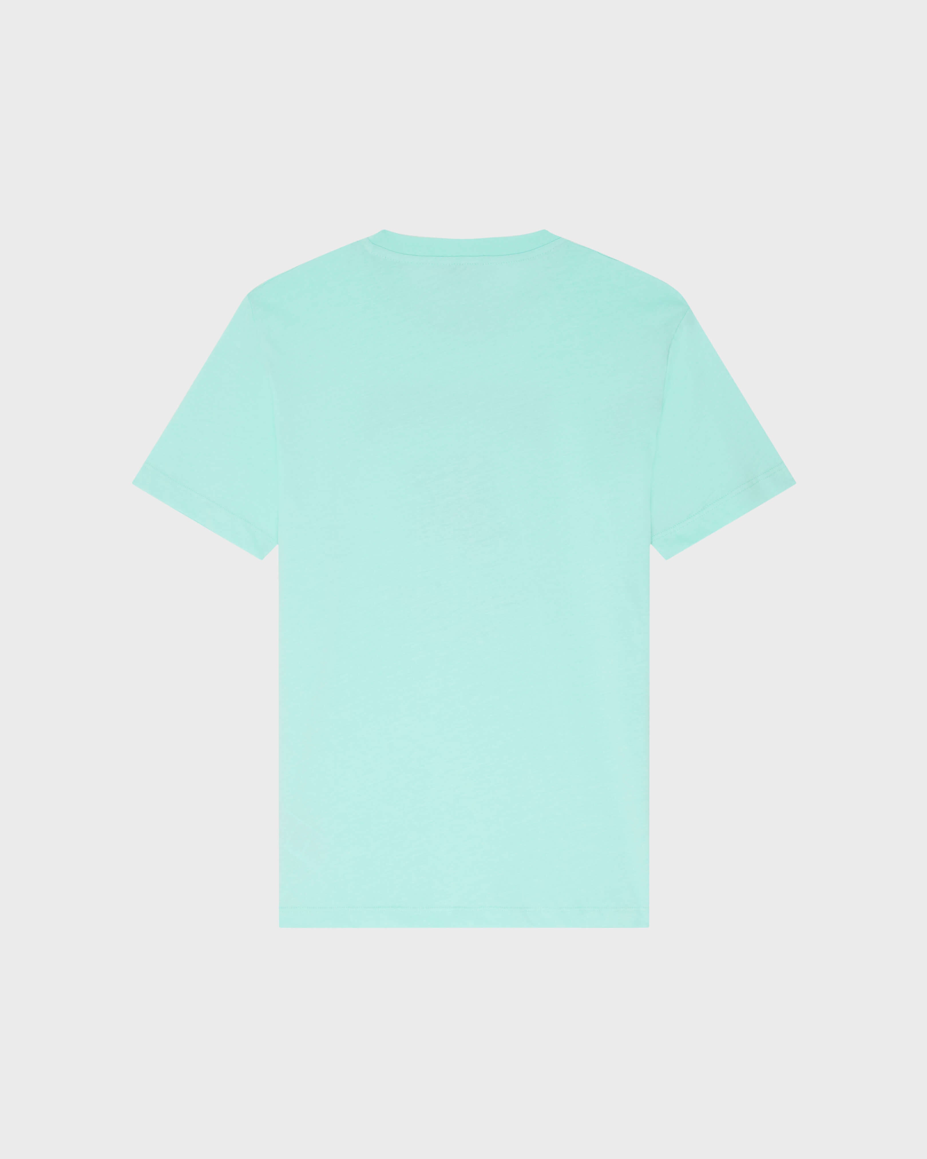 Cotton T-shirt Contrasted Placed Gomy Logo - Green Caribbean / Vilebrequin On sale