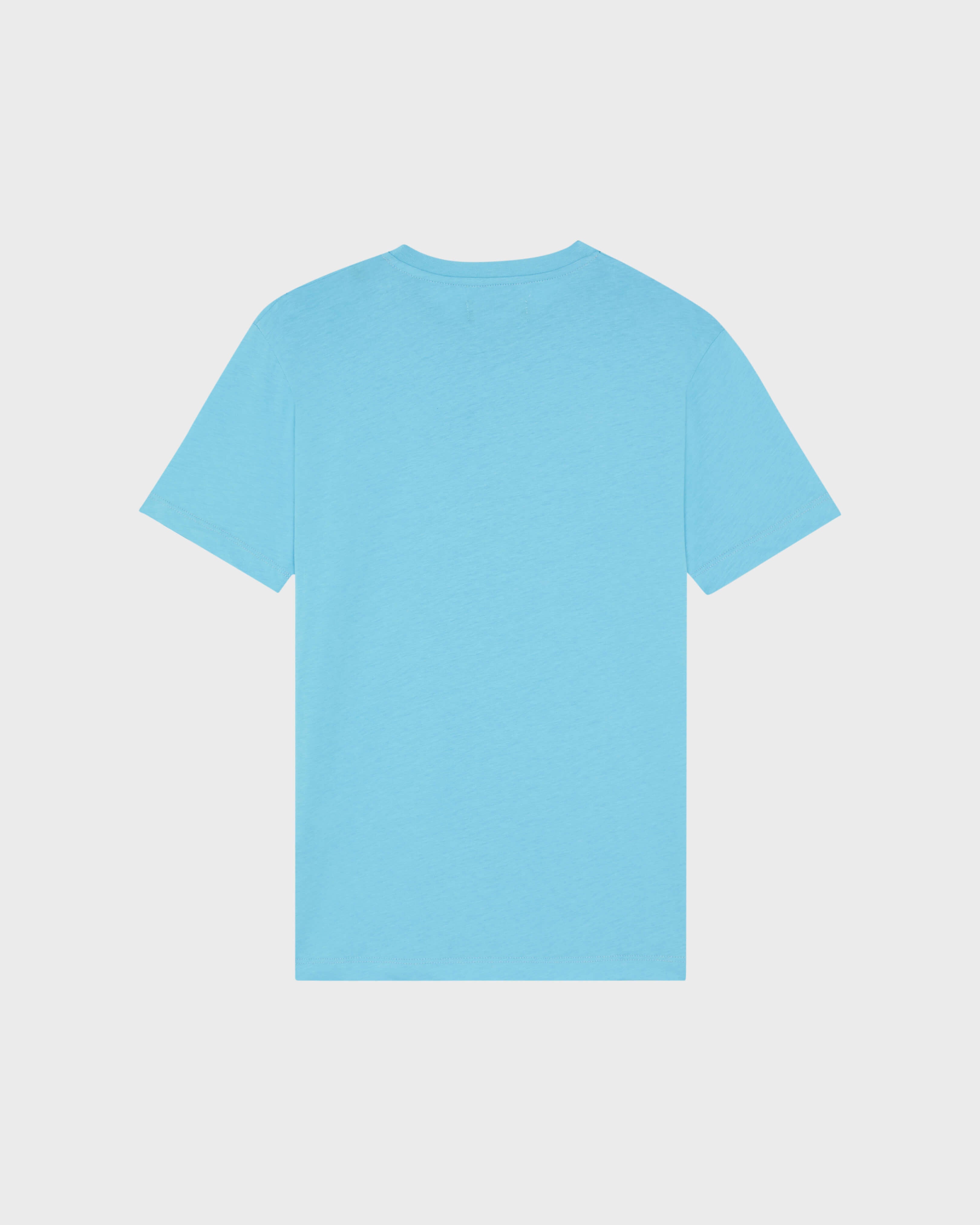 Cotton T-shirt Contrasted Placed Gomy Logo - Blue topaz / Vilebrequin For sale