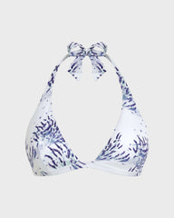 Halter Bikini Top Lavender - White / Vilebrequin Sale