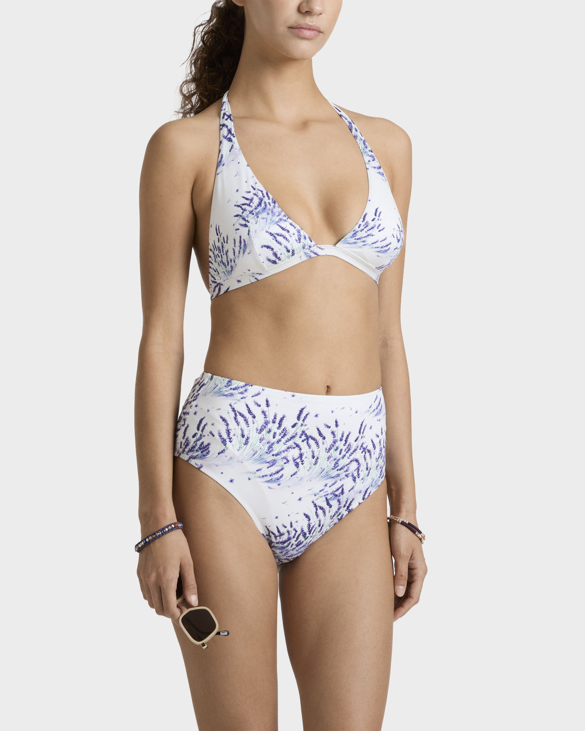 High-waisted Bikini Bottom Lavender - White / Vilebrequin For sale