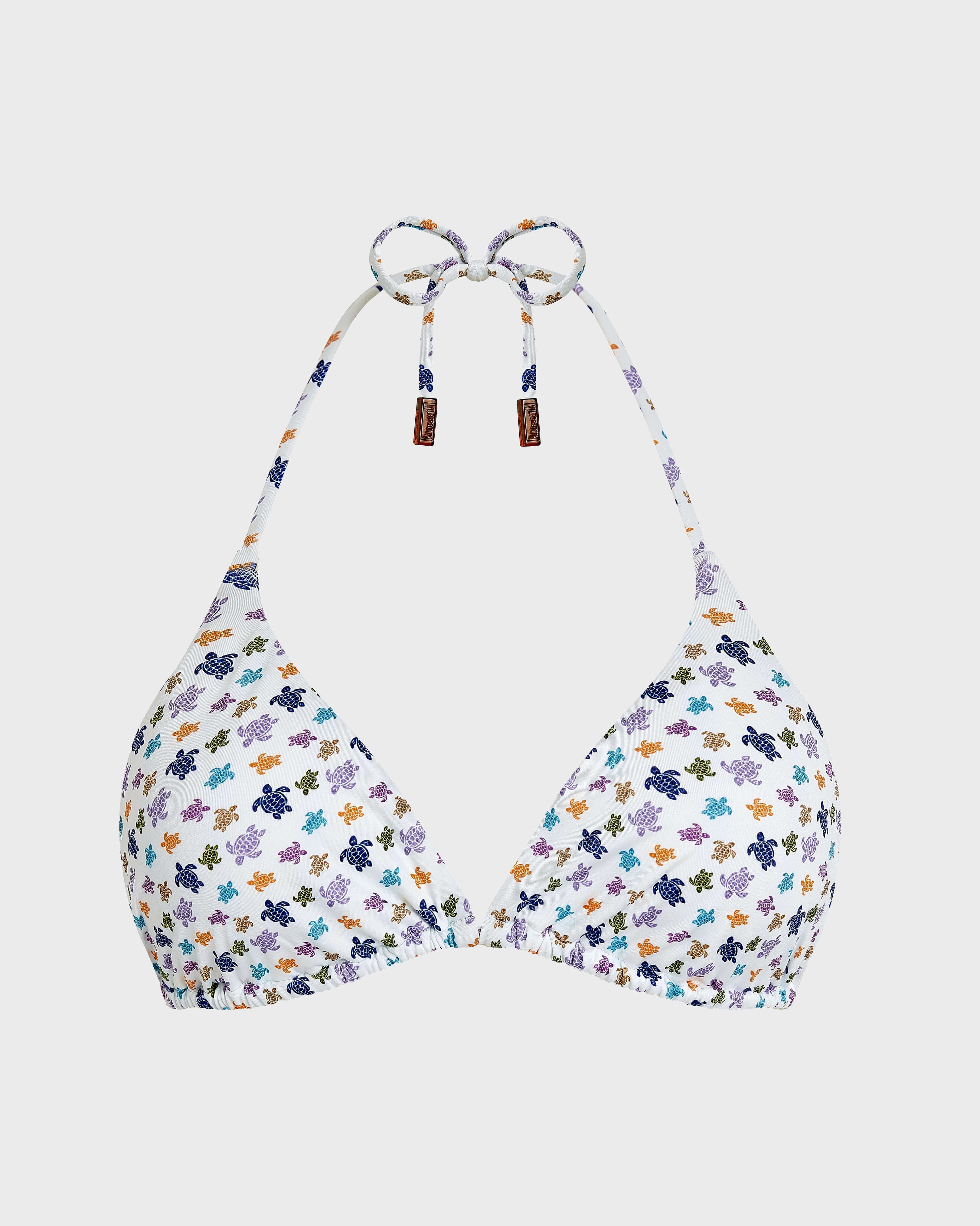 Triangle Bikini Top Micro Ronde des Tortues - White / Vilebrequin US