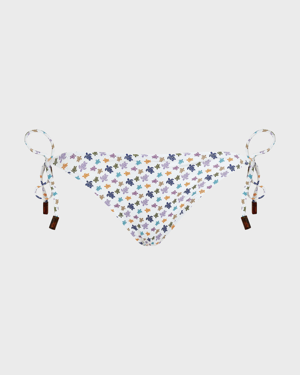 Side Tie Bikini Bottom Micro Ronde des Tortues - White / Vilebrequin New