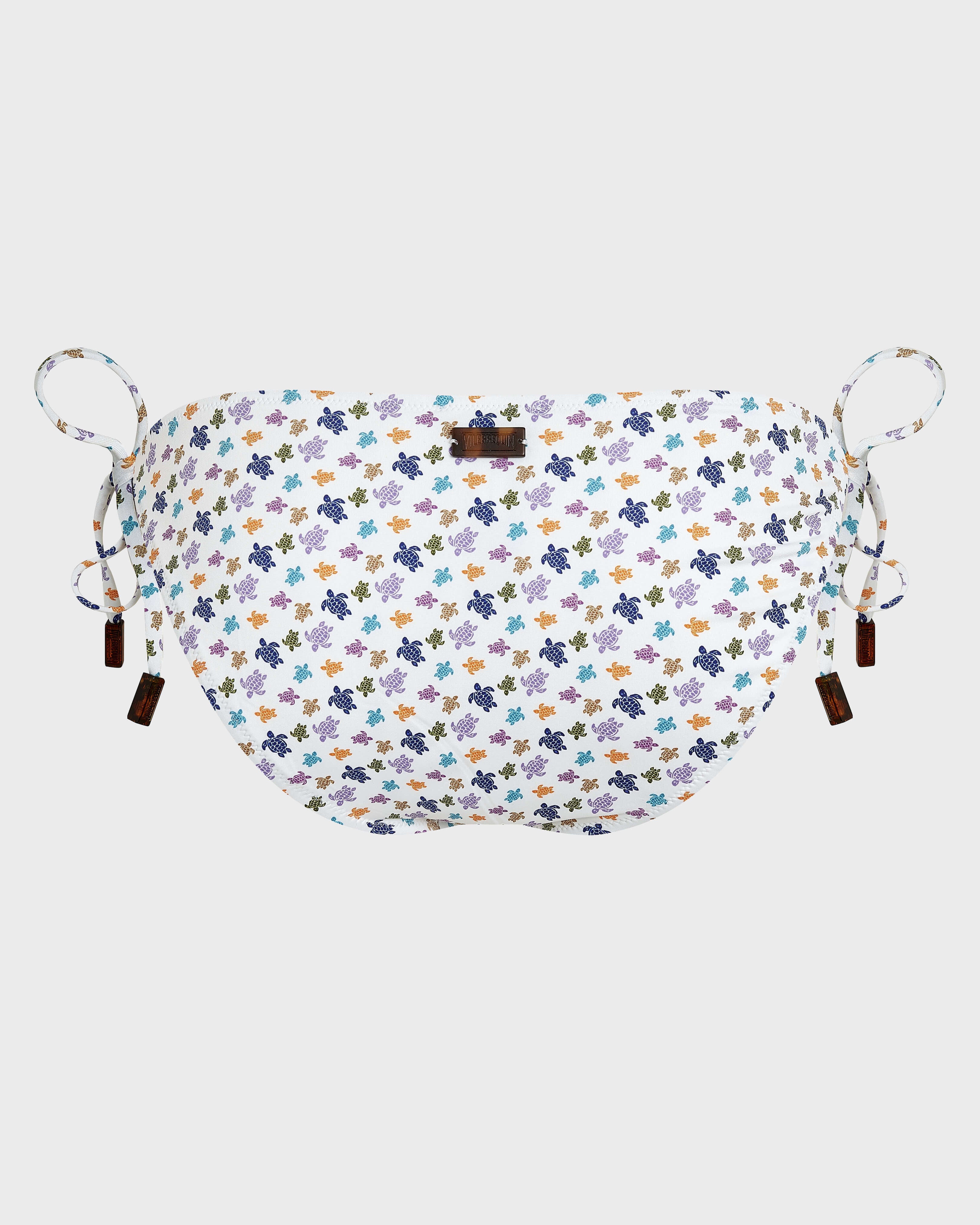 Side Tie Bikini Bottom Micro Ronde des Tortues - White / Vilebrequin New