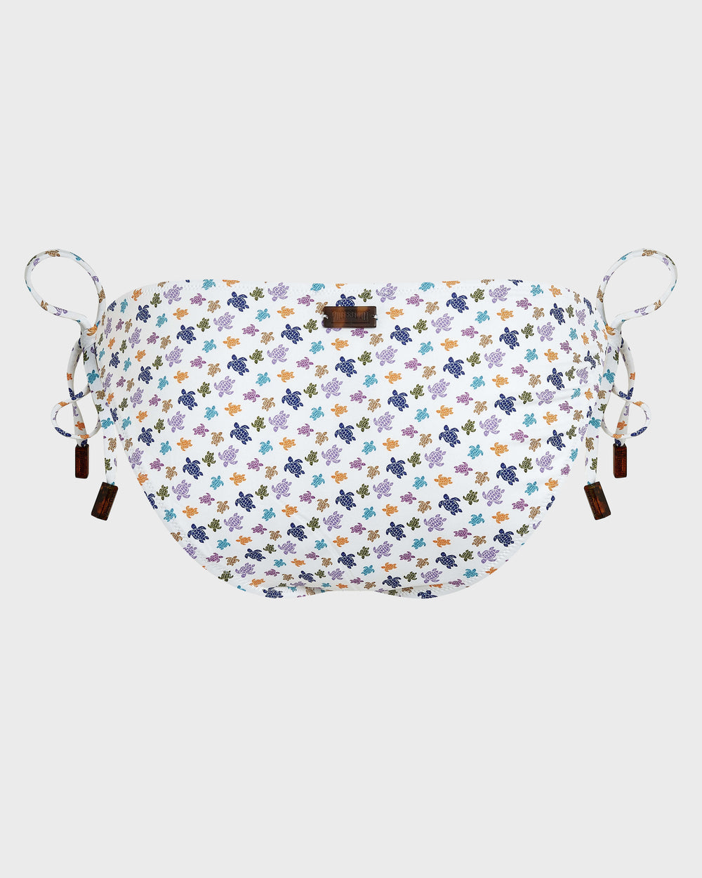 Side Tie Bikini Bottom Micro Ronde des Tortues - White / Vilebrequin New