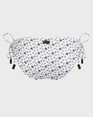 Side Tie Bikini Bottom Micro Ronde des Tortues - White / Vilebrequin New
