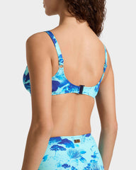 Underwire Bikini Top Coral Reef - Blue Oxygene / Vilebrequin Online